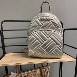 Michael Kors ABBEY silver backpack